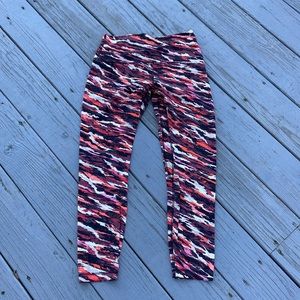 Lululemon size 10 align pants 25” Tiger tide Smokey red multi color